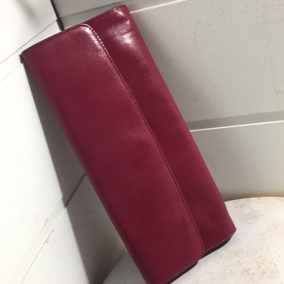 Hobo international fuchsia pink leather clutch wallet - Picture 1 of 10